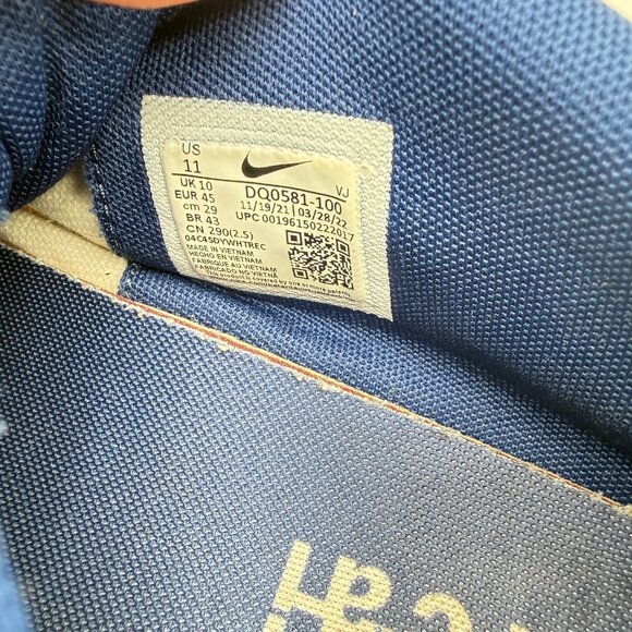 Nike Sacai Zoom Cortez Men Size 11 DQ0581-100 White University Red Training Shoe - Picture 10 of 11